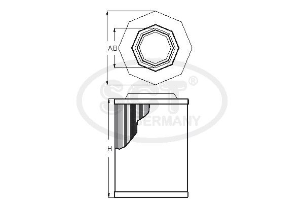 SCT GERMANY Gaisa filtrs SB 2903